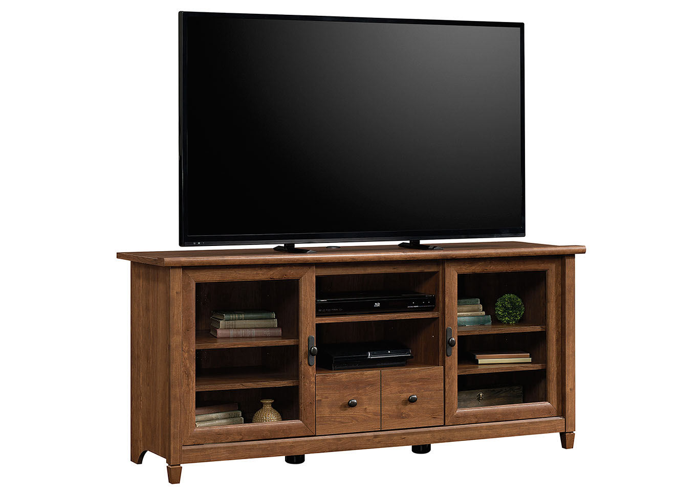 Edge Water Auburn Cherry Entertainment Credenza,Sauder